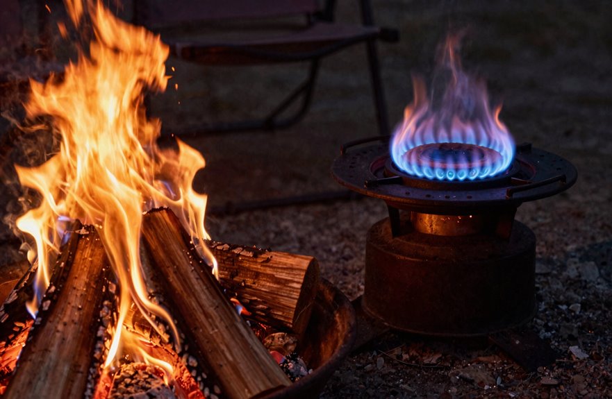 6 Key Differences Between Wood and Propane Fire Pits 4 wood fire vs propane ambiance contrast