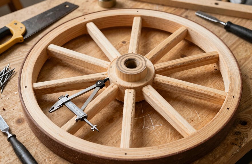 workshop ready wagon wheel layout pattern
