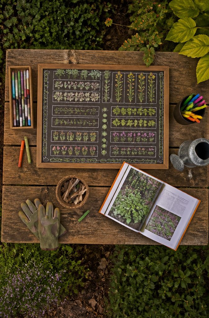 How to Start a Garden: 9 Steps to Grow Your First Plants 5 A sketch on graph paper illustrating a garden planting layout.
