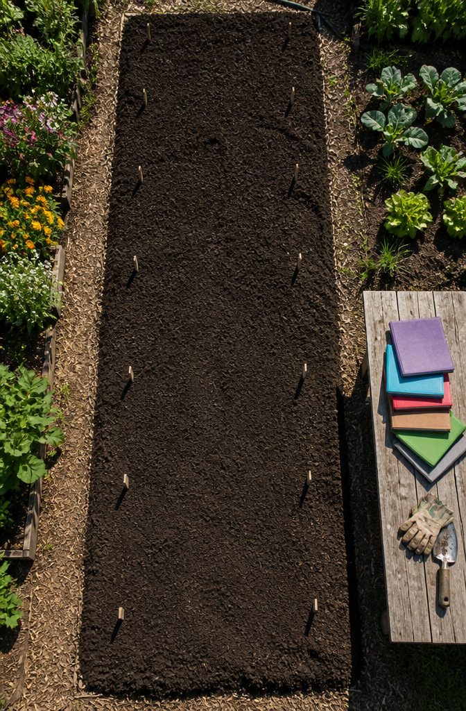 Beginner Garden Layout: A Practical Guide for New Gardeners 4 A visual representation of seed packet spacing and planting density.
